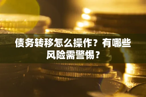 济南债务转移怎么操作？有哪些风险需警惕？
