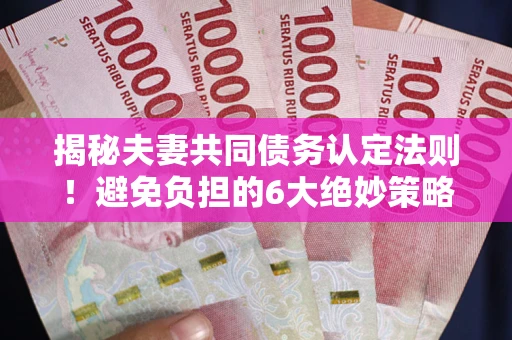济南揭秘夫妻共同债务认定法则！避免负担的6大绝妙策略