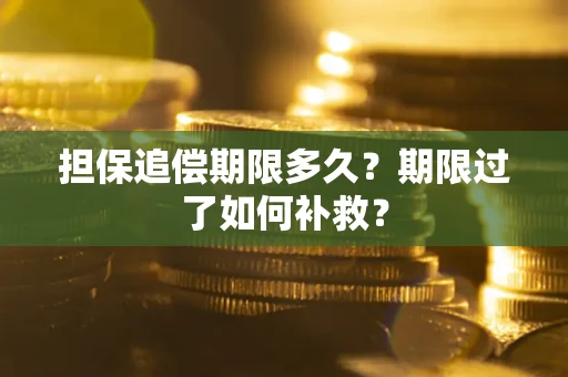 济南担保追偿期限多久？期限过了如何补救？
