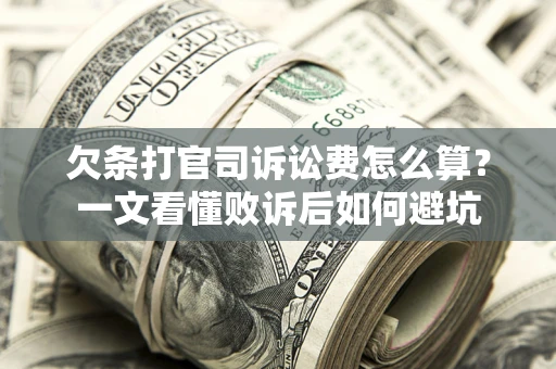 济南欠条打官司诉讼费怎么算？一文看懂败诉后如何避坑