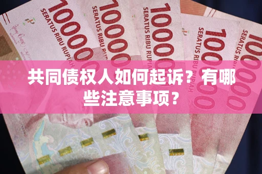 济南共同债权人如何起诉？有哪些注意事项？